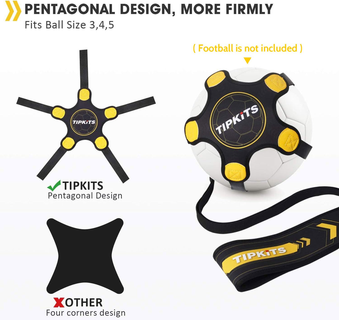 Soccer Training Equipment for Kids Adults, Solo Soccer Trainer Belt, with Upgraded Leather Fixation