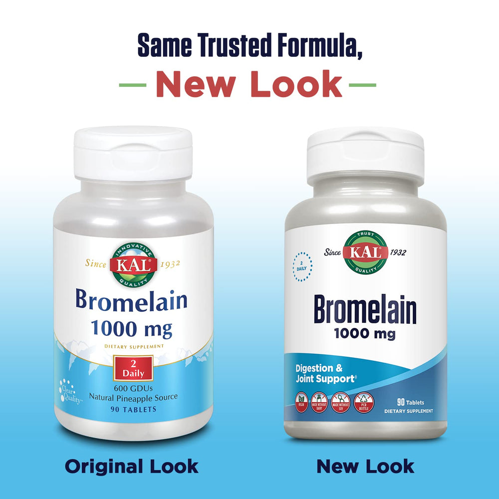 Bromelain Tablets, 1000 mg, 90 Count