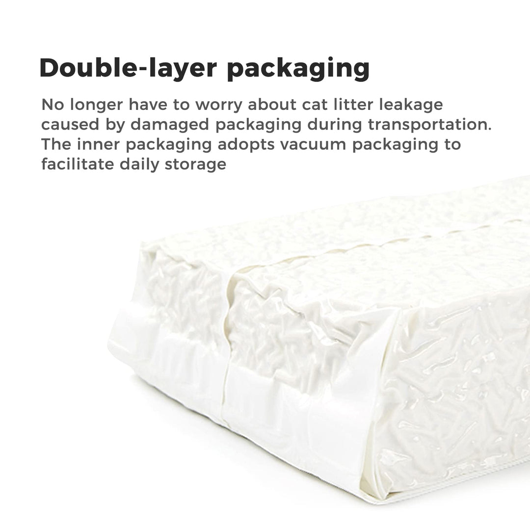 CHOWSING Tofu Litter 6LB Tofu Cat Litter Dust-Free Clumping Cat Litter Quickly Absorb Cat Odors Cat Toilet Can Flush Into The Toilet Pure Natural cat tofu Litter (Original Flavor)