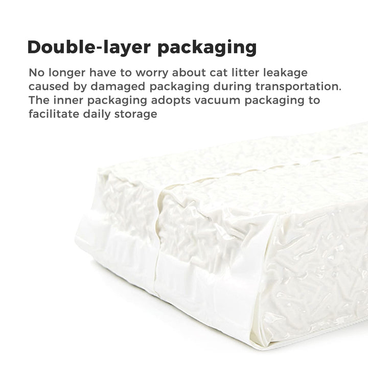 CHOWSING Tofu Litter 6LB Tofu Cat Litter Dust-Free Clumping Cat Litter Quickly Absorb Cat Odors Cat Toilet Can Flush Into The Toilet Pure Natural cat tofu Litter (Original Flavor)