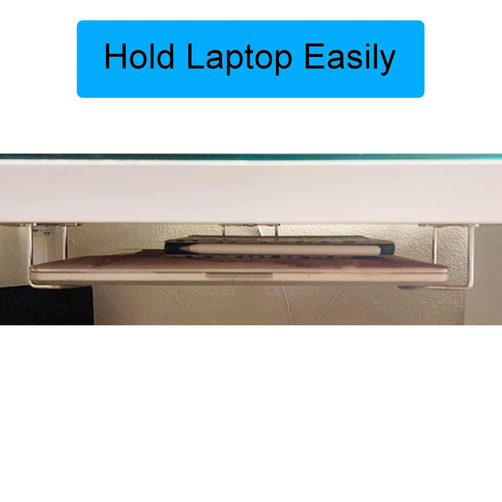 Laptop Holder Mount Under Desk Laptop Mount Organizer Rack W/Screws