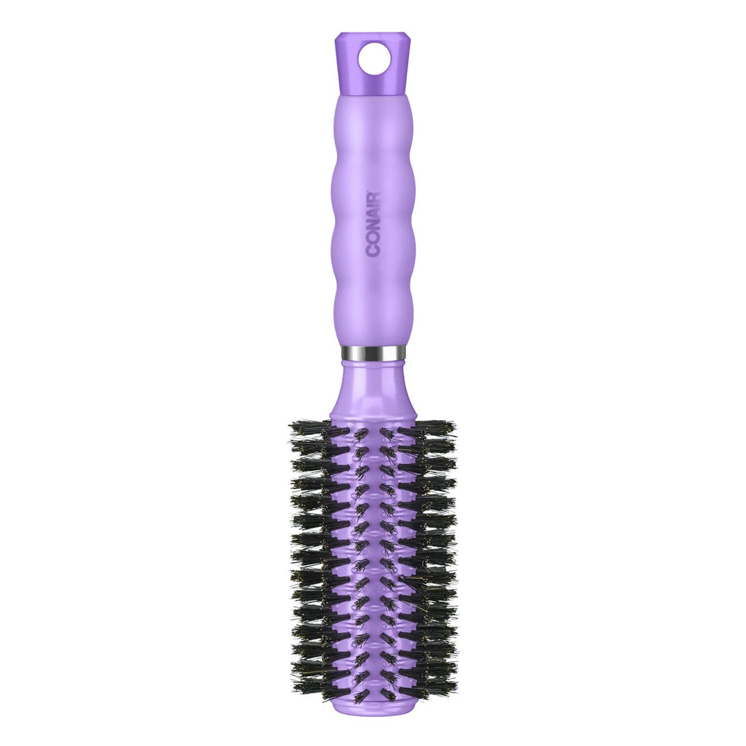 Hair Brush with Boar Bristle Gel Grips Medium Round