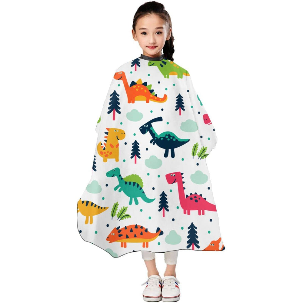 Kids Barber Cape Professional Salon Haircutting Cover for Child Hair Cutting Styling Haircut Apron Adjustable Closure