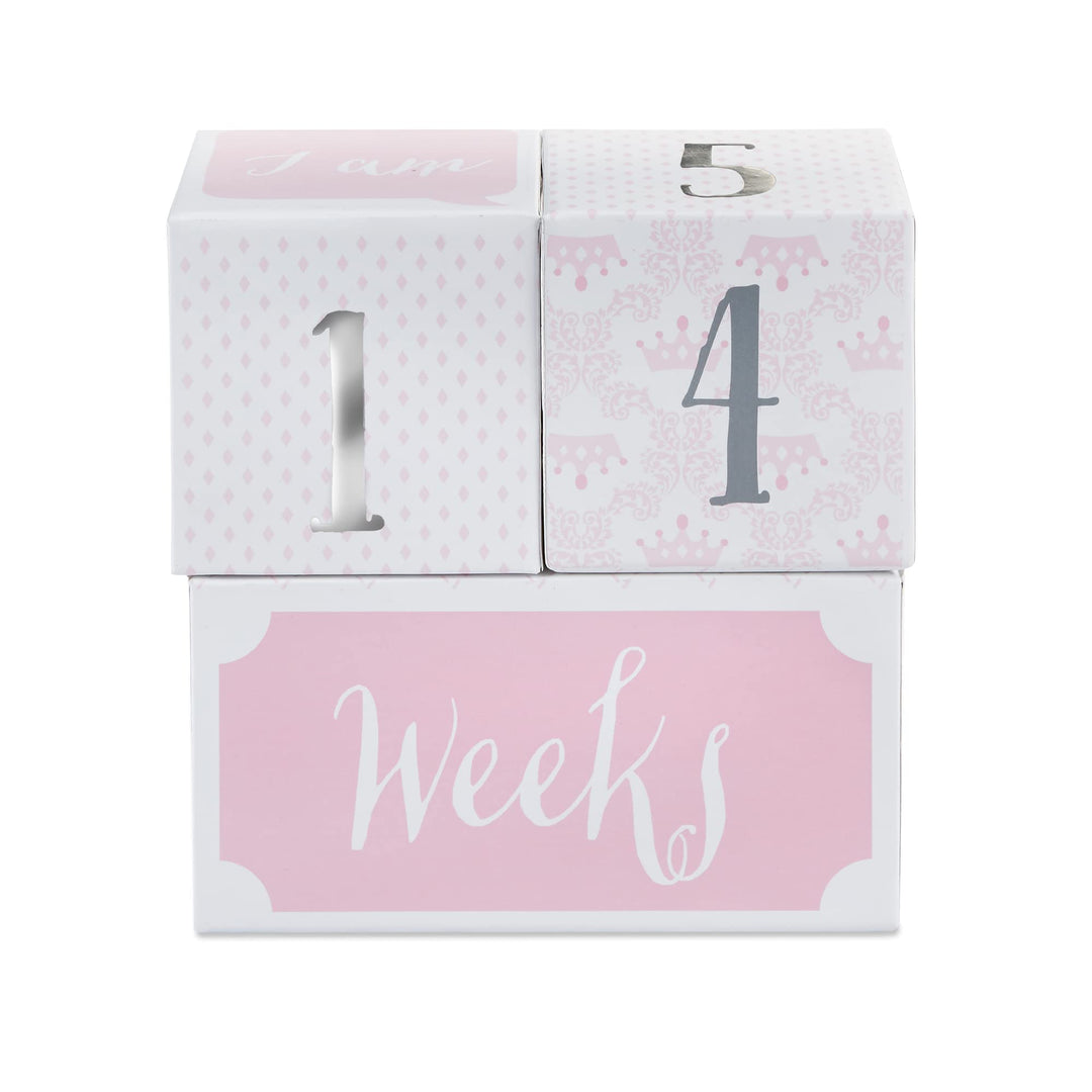 My First Milestone Princess Age Blocks | Baby Picture Props for Photo Sharing The First Year