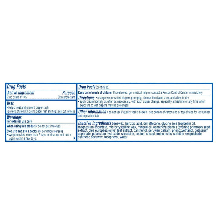 Zinc Oxide Diaper Rash Cream 4 oz.