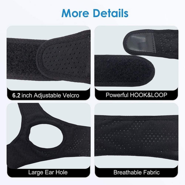 Chin Straps for Snoring, Anti Snoring Chin Strap Devices, Jaw Strap for Sleeping with Men Women Closer, Soft Adjustable and Breathable for User Keep Closed While Sleeping for Snorers