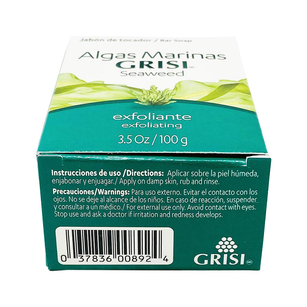 Natural Seaweed Soap Algas Marinas - 3.5 Oz.