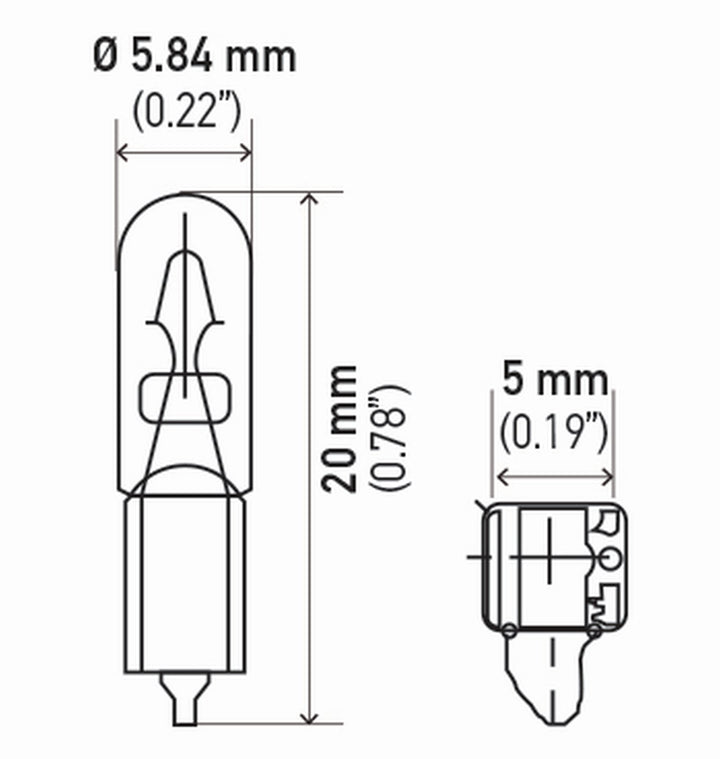 2721TB Bulb 2721 12V 1.2W W2X4.6D T1.5 (2), Multi