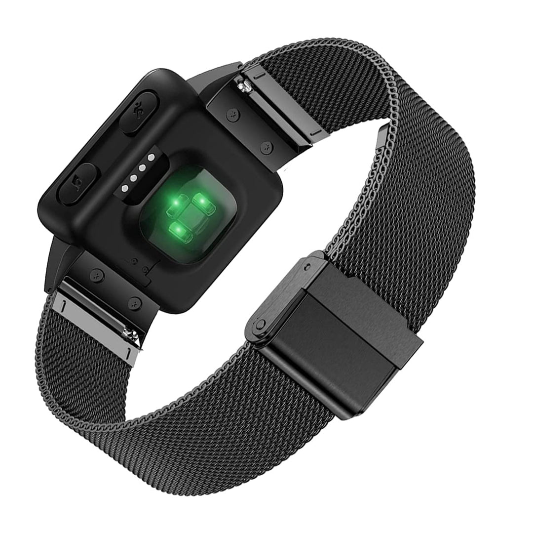 Band Compatible with Garmin Forerunner 35, Mesh Woven Stainless Steel Replacement Bracelet Bands Strap Wrist Band for Garmin Forerunner 35, Black