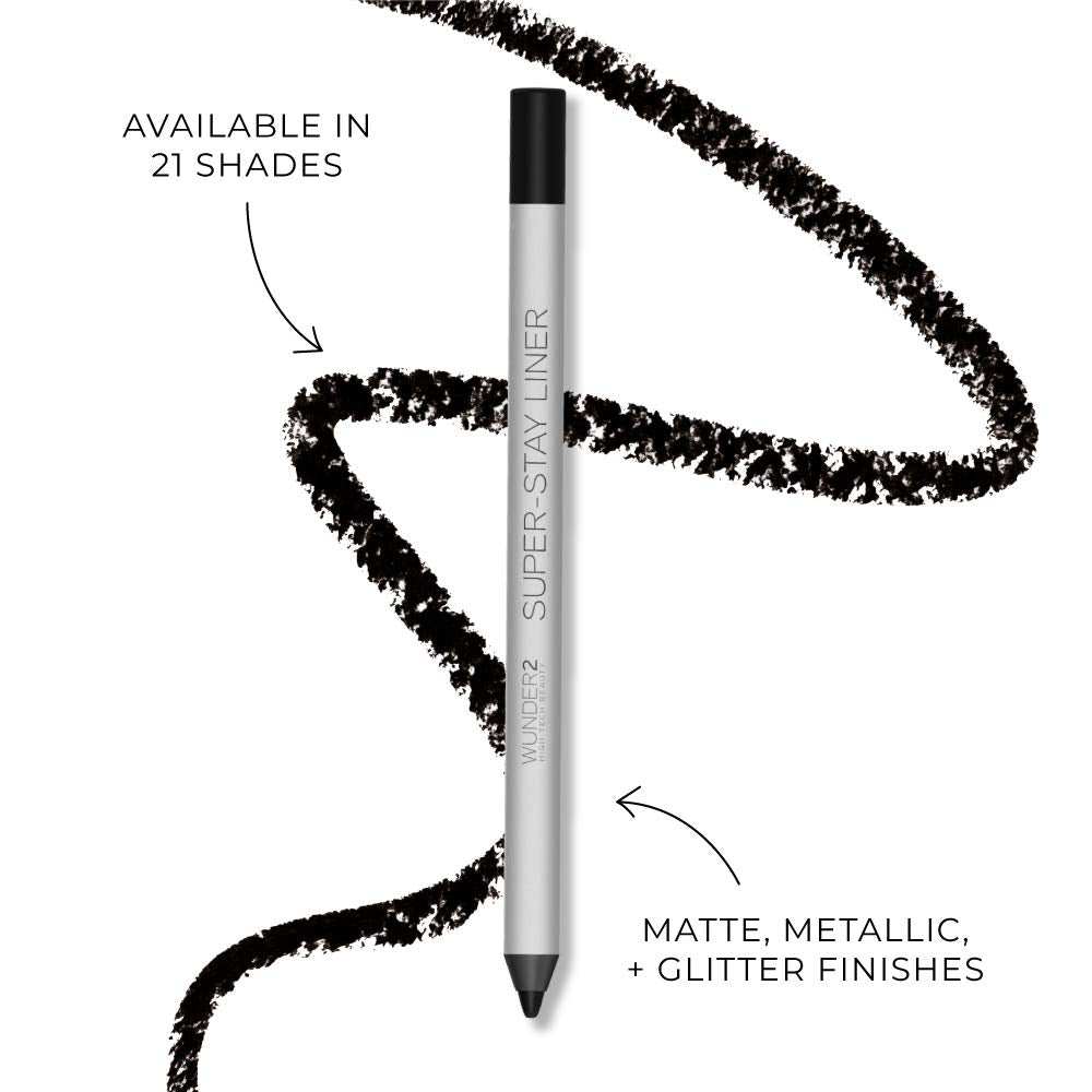 WUNDER2 SUPER-STAY LINER Long-Lasting & Waterproof Colored Eyeliner, Glitter Navy Blue
