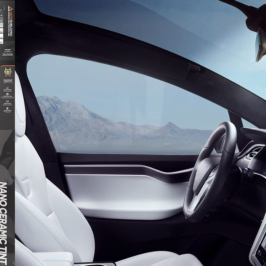 DIY- Premium Nano Ceramic Tint (75% VLT) 36” in x 5’ ft Roll | Professional Window Film for Auto, Reduce Infrared Heat & Block UV by 99%