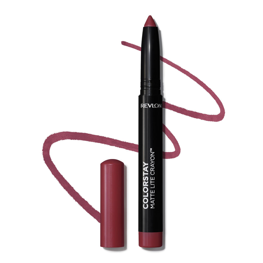 ColorStay Matte Lite Crayon Lipstick with Built-in Sharpener, Smudgeproof, Water-Resistant Non-Drying Lipcolor
