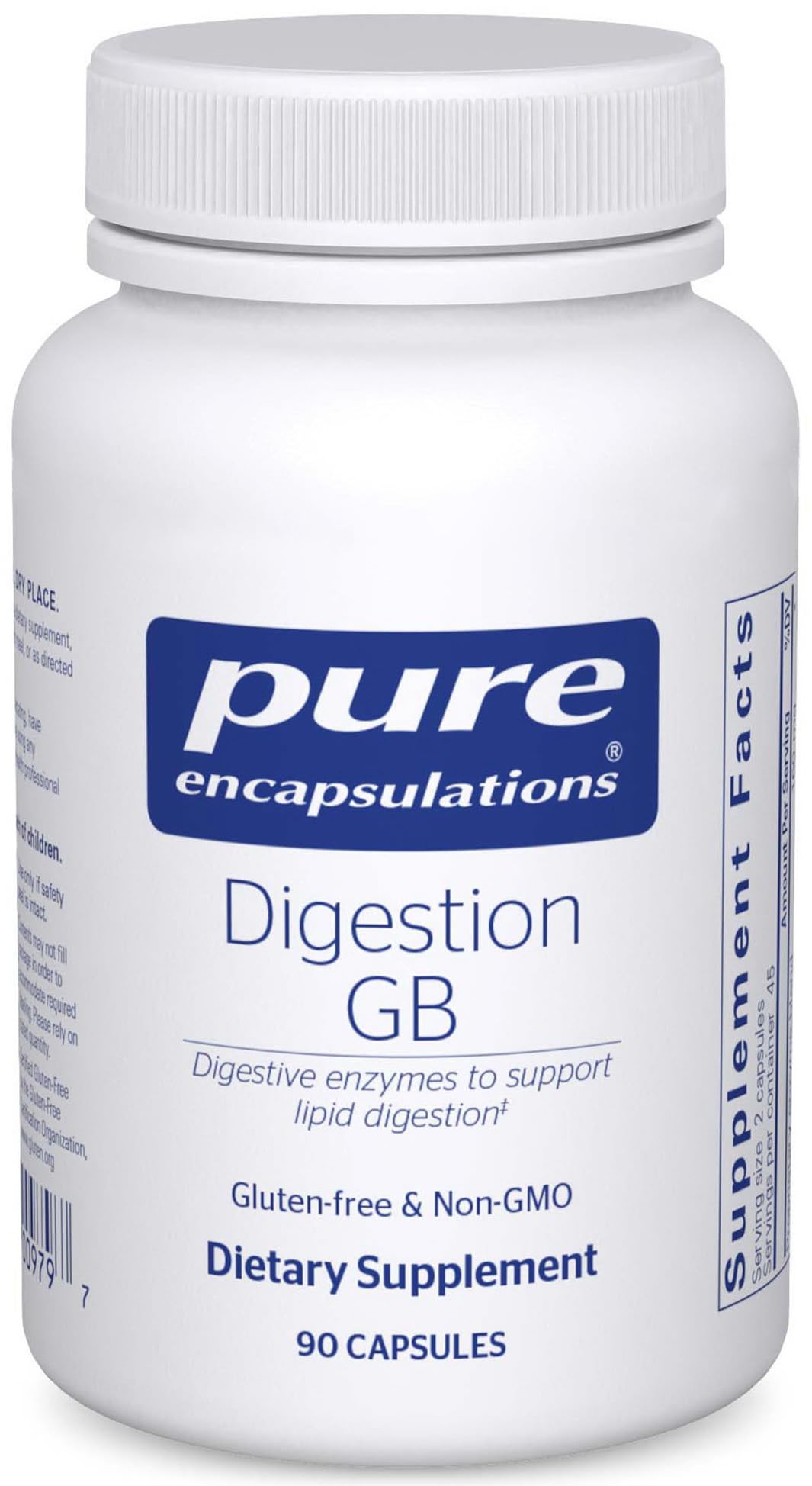 Digestion GB - Digestive Enzyme Supplement - for Gallbladder Support & Gut Health* - with Bile Salts & Digestive Enzymes Blend - Gluten Free & Non-GMO - 90 Capsules