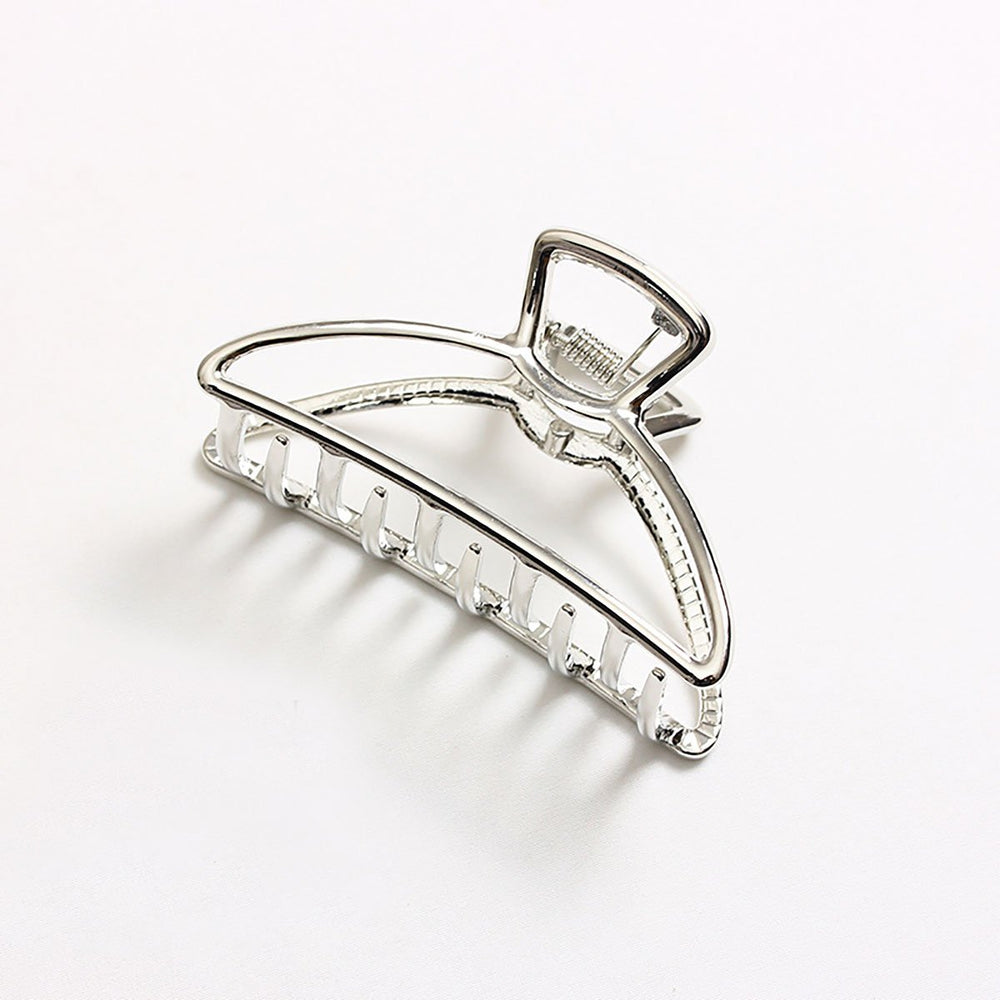 Triangle, Silver: Vintage Metal Hair Claw Hair Jaw Clips Hair Clamp Accessories For Girls Women (Triangle, Silver)