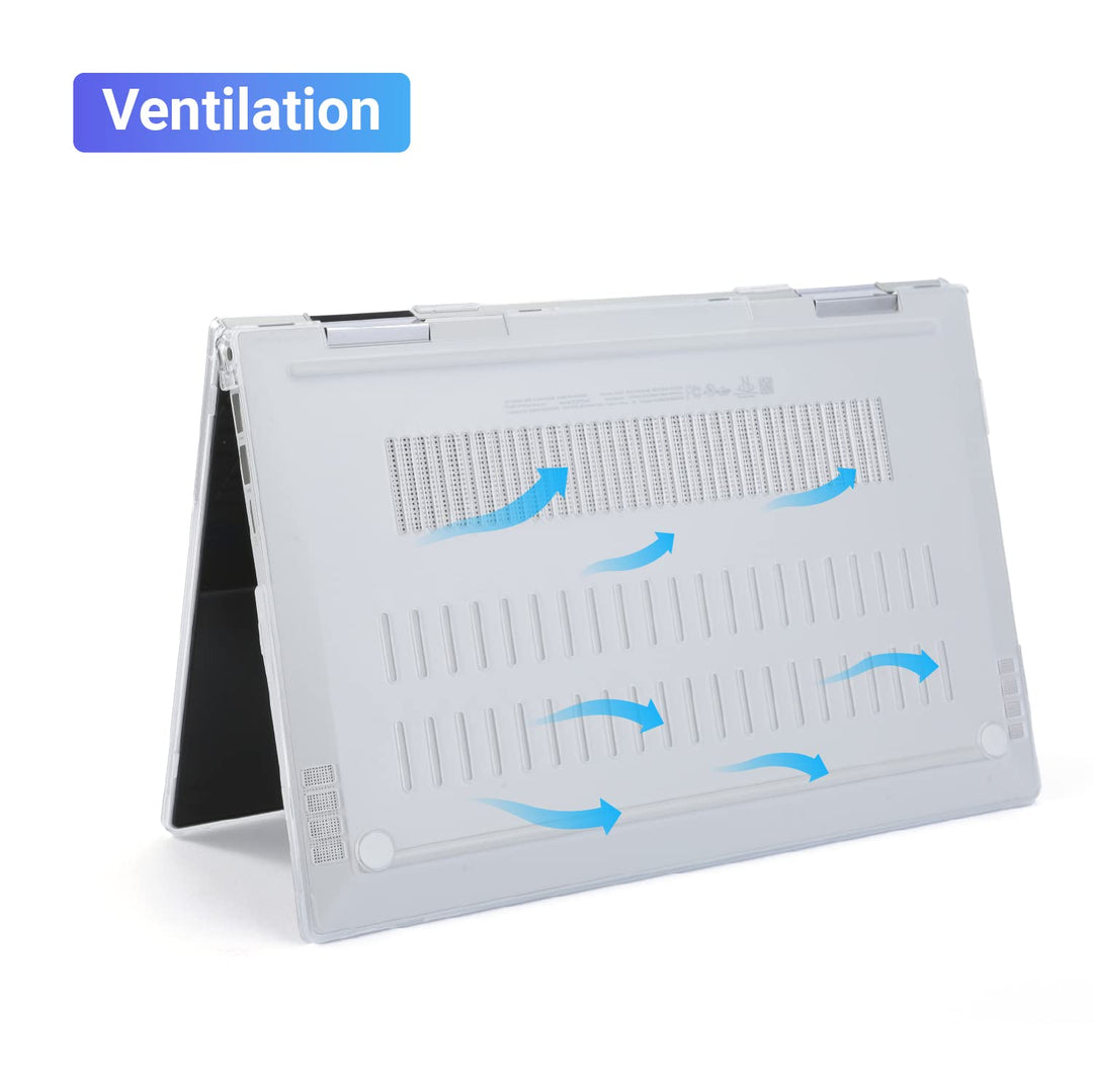 Case Compatible for 2021~2022 14 HP Pavilion X360 14-DYxxxx Series 2-in-1 Convertible Notebook Computer ONLY (NOT Fitting Other HP Models) - Red