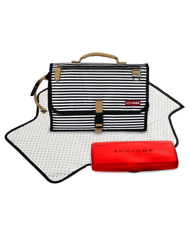 Portable Baby Changing Pad, Pronto, Black & White Stripe