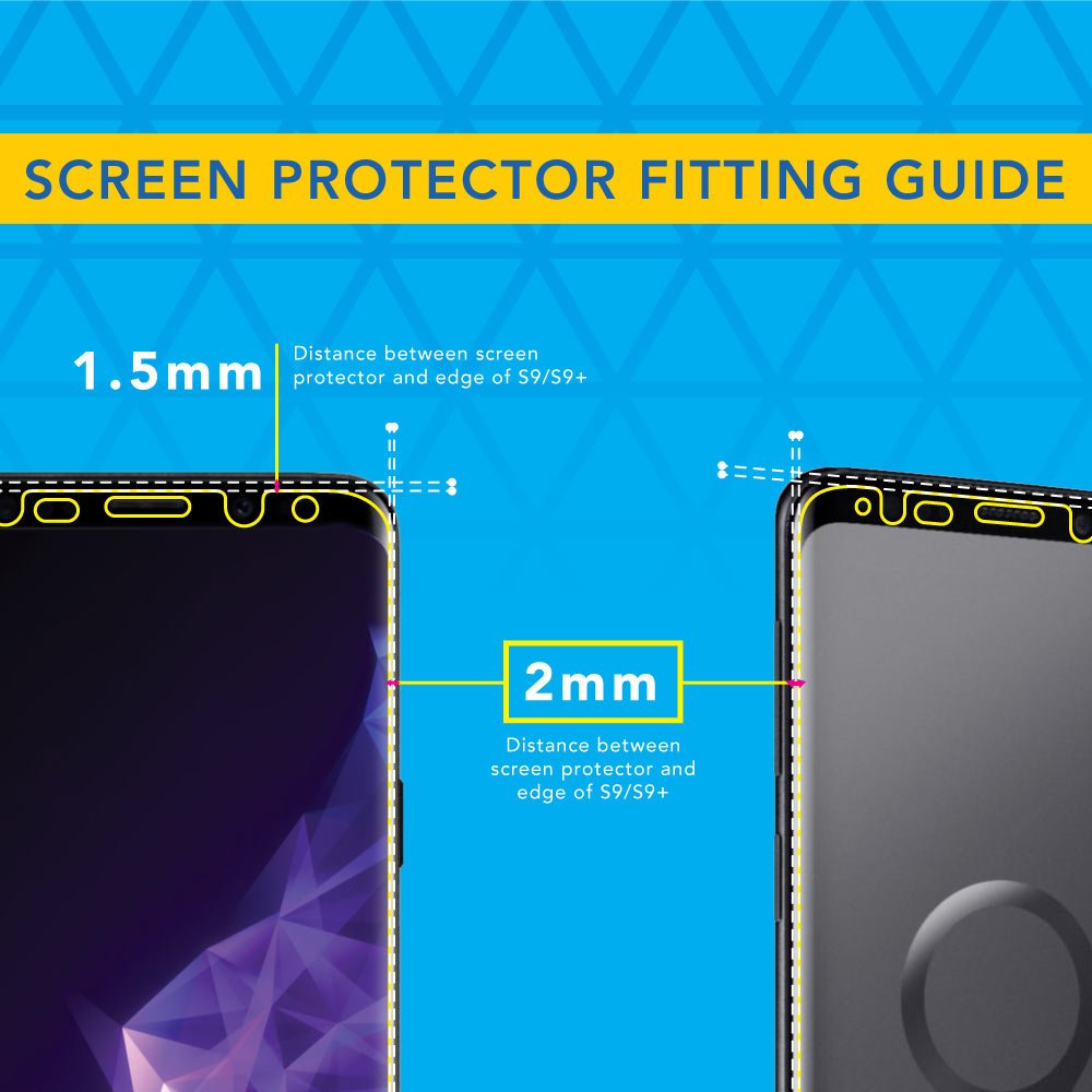 2 Pack Screen Protector Designed for Samsung Galaxy S9 Plus / S9+ (6.2 Inch) Case Friendly MilitaryShield HD Clear Film - Made in USA