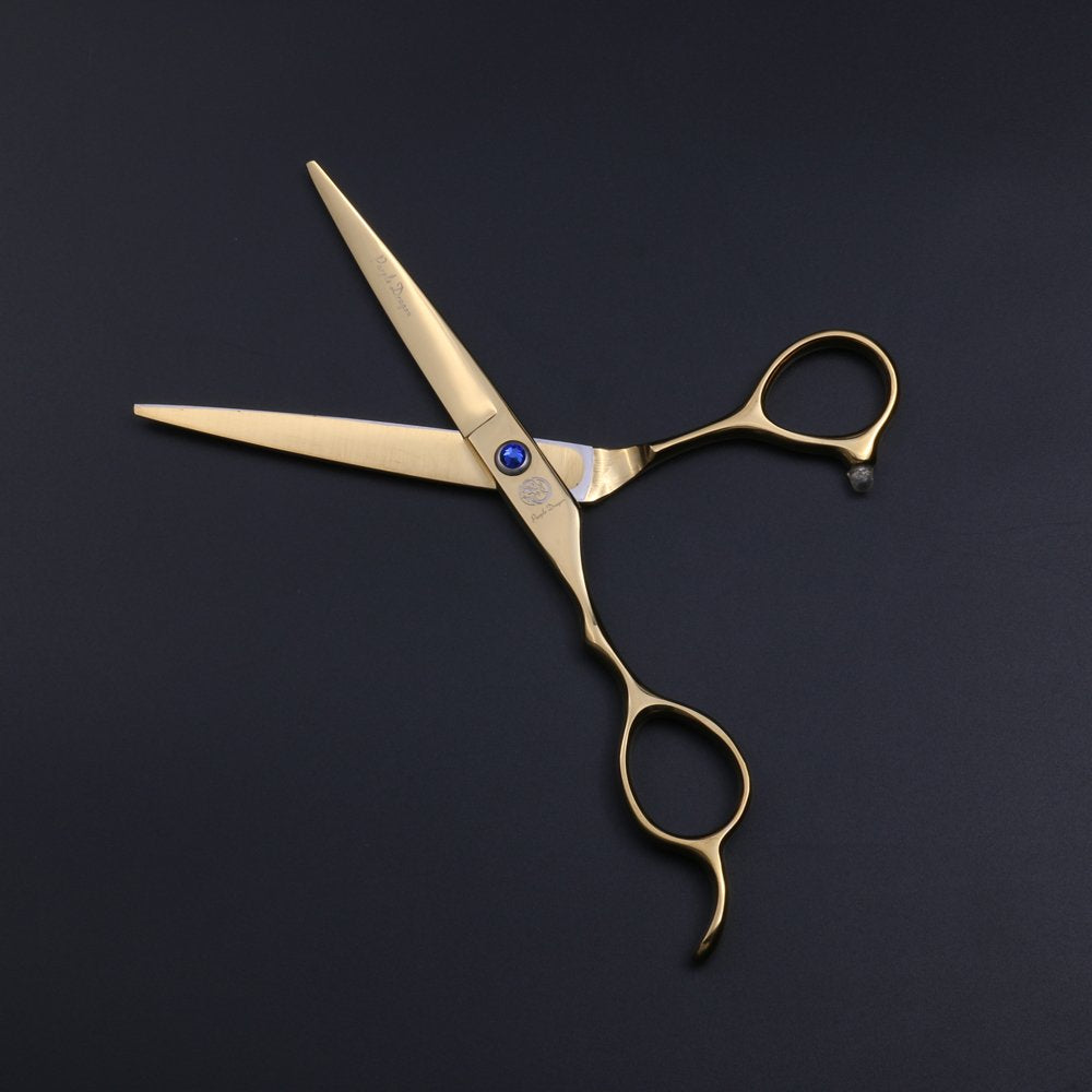 6.0 inch Left Hand Barber Hair Cutting Scissor and Thinning Shears - for Professional Left-handed Hairstlist