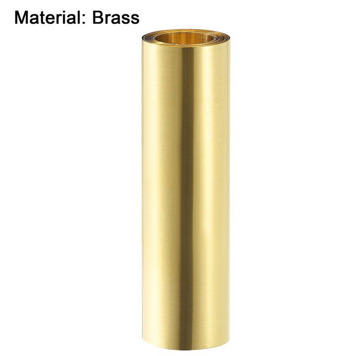 Brass Sheet Roll, Metal Foil Plate 1000mm x 100mm x 0.01mm