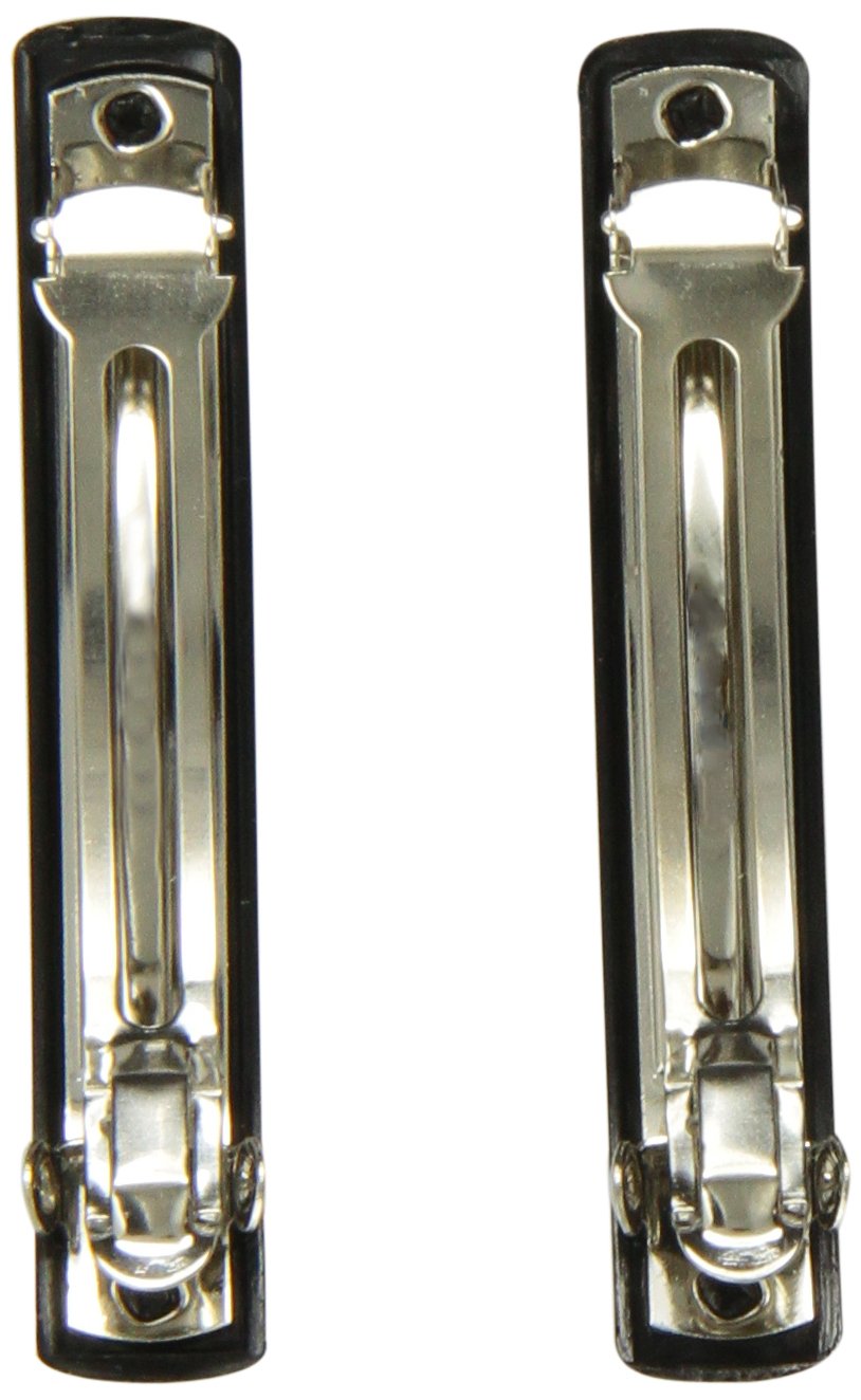 Small Gallia Bar Barrettes In Black Or Colors Pair
