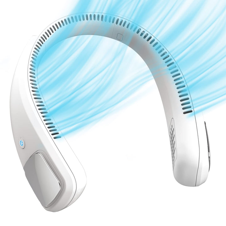 Freedom Personal Air Cooler - Portable 3-Speed Neck Fan, Hands-Free Wearable Design, Lightweight, Cordless And Rechargeable