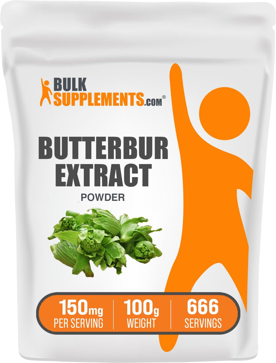 .com Butterbur Extract Powder - Butterbur Supplements, Antioxidants Supplement, Butterbur 150mg - Vegan & Gluten Free, 150mg per Serving, 100g (3.5 oz) (Pack of 1)