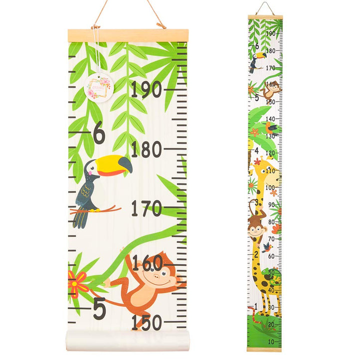 Kids Growth Chart, Height Chart for Child Height Measurement Wall Hanging Rulers Room Decoration for Girls, Boys, Toddlers(Monkey)