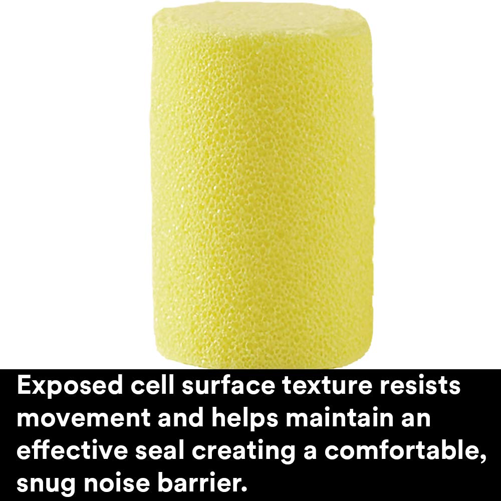 Ear Plugs, 30 Pairs/Box, E-A-R Classic 310-1060, Uncorded, Disposable, Foam, NRR 29, For Drilling, Grinding, Machining, Sawing, Sanding, Welding, 1 Pair/Pillow Pack