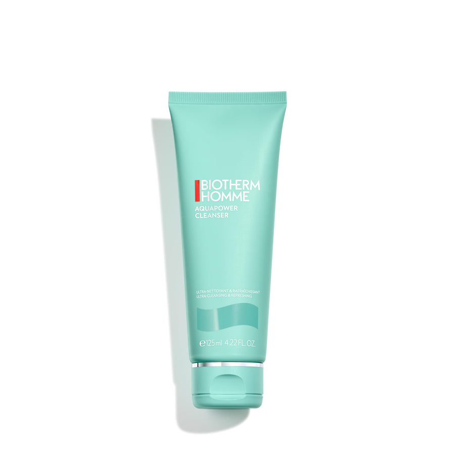 Homme Aquapower Cleanser for Oily and Dry Skin with Oligo Elements for Clean, Fresh, Hydrated Skin, Suitable for all Skins, for Fresh Skin Ready for Shave, Tube, 4.2 Fl. Oz.