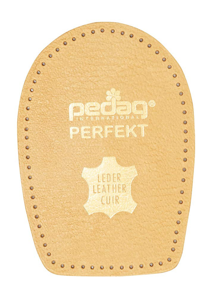Perfect Shock Absorbing Heel Pads, Vegetable Tanned Leather and Latex Rubber, Tan, Medium (8L to 7M)