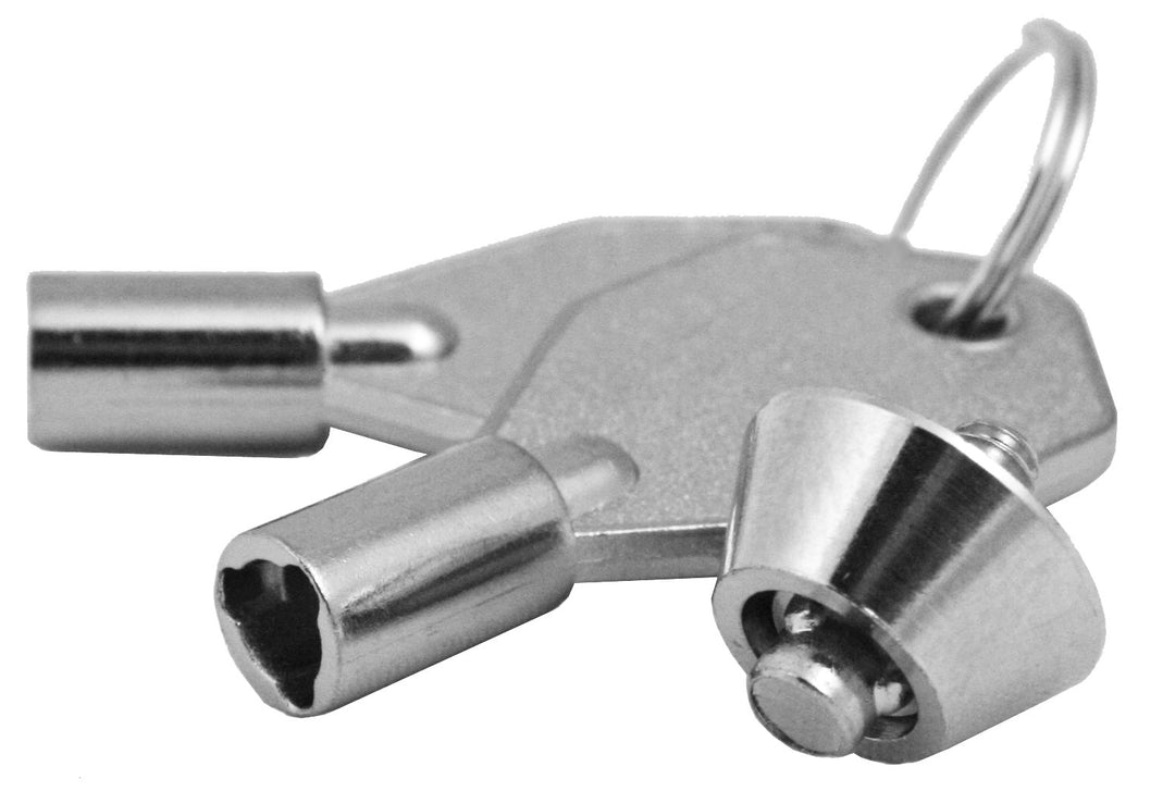 Security Products 0601 High Security Computer Case Lock with Chrome Finish, Keyed Alike (-0601)