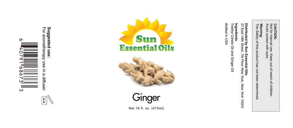 Sun Organic Ginger (Mega 16oz) Best Essential Oil