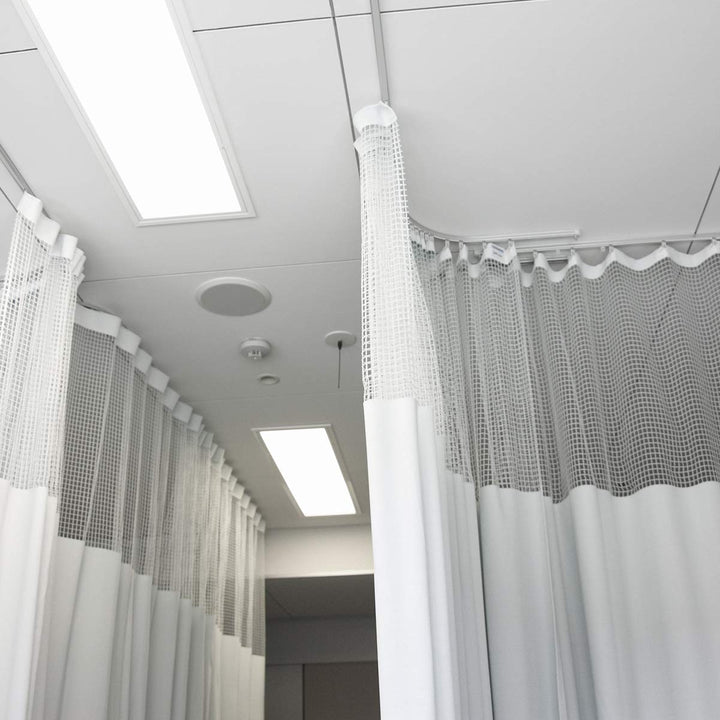 Ahier 5M/16.4FT Ceiling Curtain Track, Bendable Straight Curved Curtain Track for Curtains, Bendable Curved Track Rails Slide Rail Accessories