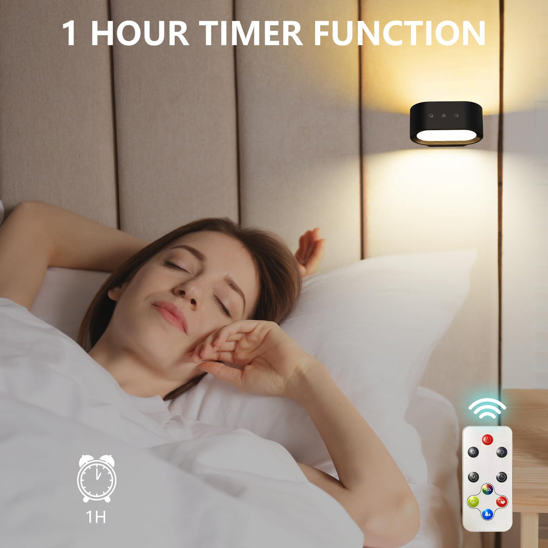 LED Desk Lamp, Cordless Lamp with 3 Lighting Modes 3 Brightness Levels, Rechargeable Reading Lamp with Adjustable Arm & USB Charge Port, Foldable Eye Caring Table Light for Home Office Study