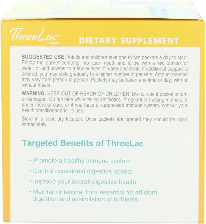 Inc. – Threelac Original Natural Probiotic Candida Relief Formula 3Lac 60 Servings