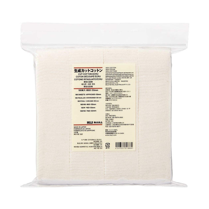 Makeup Facial Soft Cut Cotton Unbleached 60x50 mm 180pcs