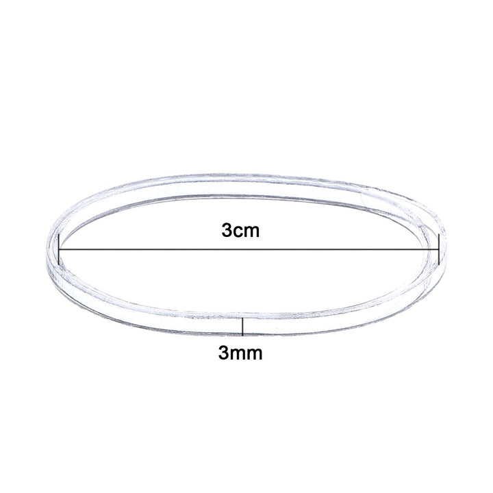 Eboot 3 Mm Clear Elastic Bands Hair Rubber Bands, 500 Pieces
