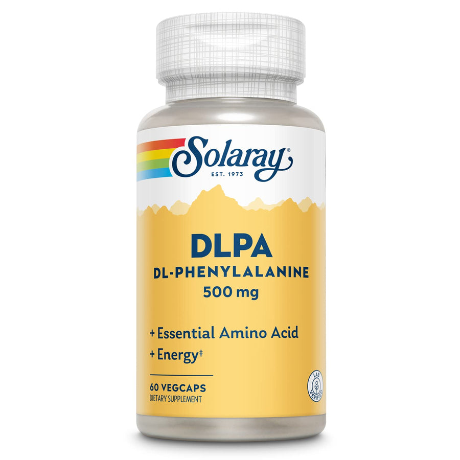 DL-Phenylalanine, 500mg | 50-50 Blend of Essential Amino Acids for Nervous System, Mood & Energy Support | 60 VegCaps