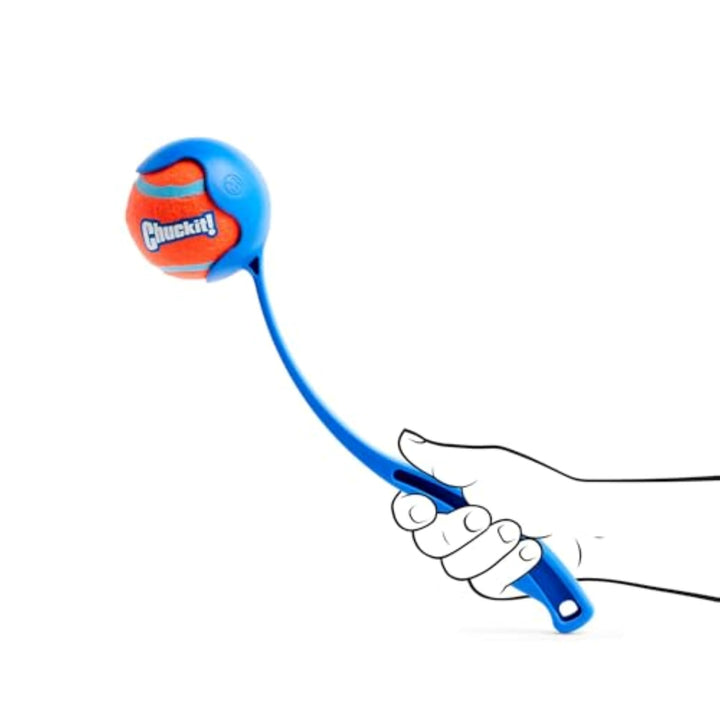 Dog Ball Launcher - Sport 12 with Medium (2.5), Dog Fetch Ball Thrower, For Dogs 20-60 Pounds, Made in USA