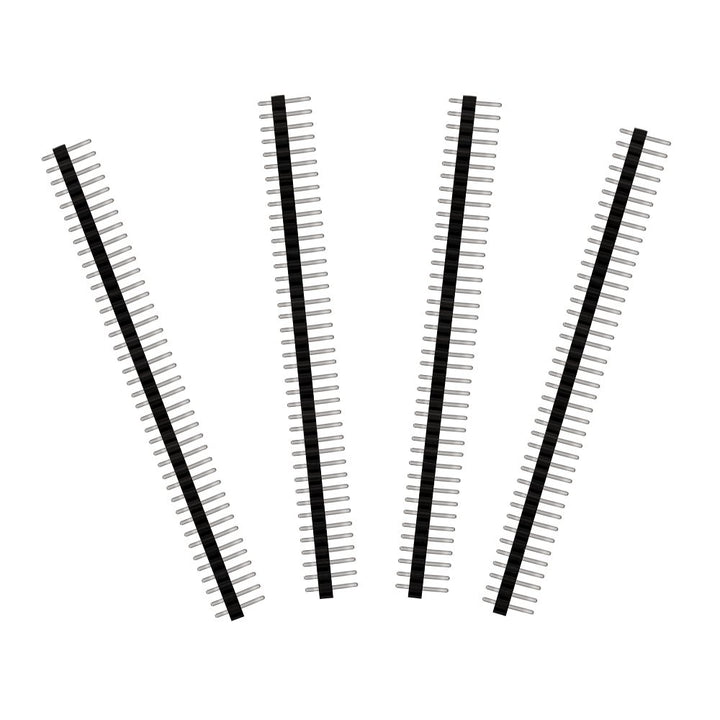 60 Pieces Breakaway Pin Header, 40 Pin 2.54mm Straight Single Row Male Pin Header Connector for Arduino Prototype Shield