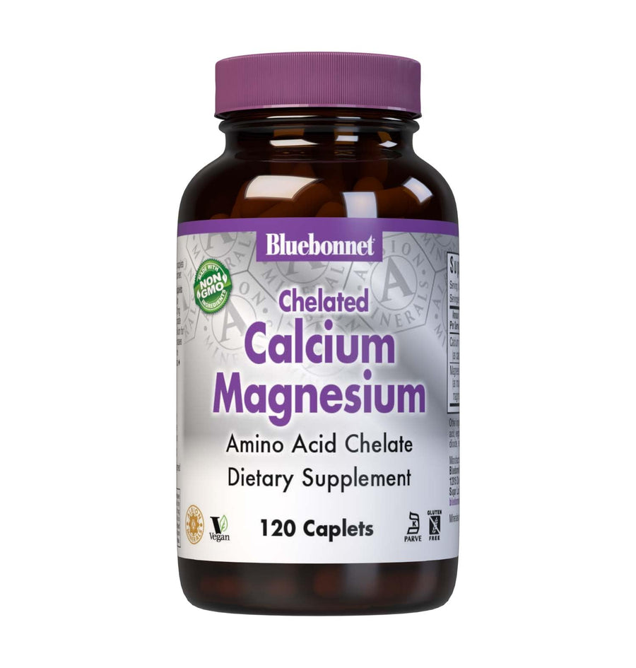 Albion Chelated Calcium Magnesium Caplets, 120 Count