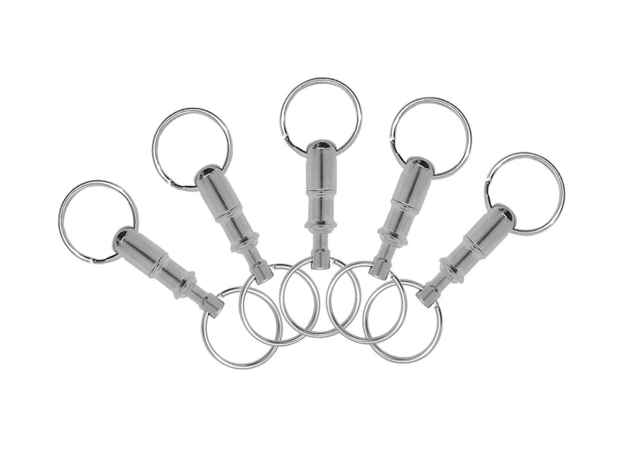 Quick Release Keychain, unisex, adult, Nickel-Plated Brass, 1 Per Pack (70701)