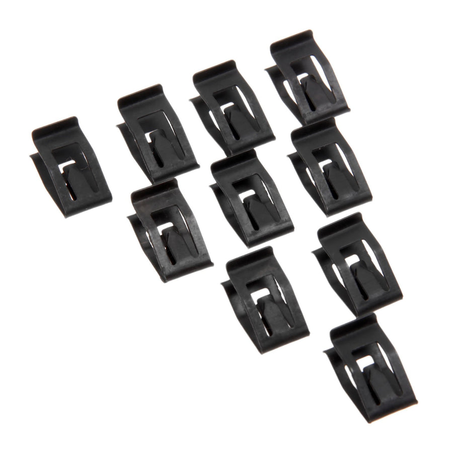 10PCS Dashboard Trim Clips, Car Front Console Retainer, Metal Dash Retainer Clips Replacement for Ford Mazda Audi Toyota Black