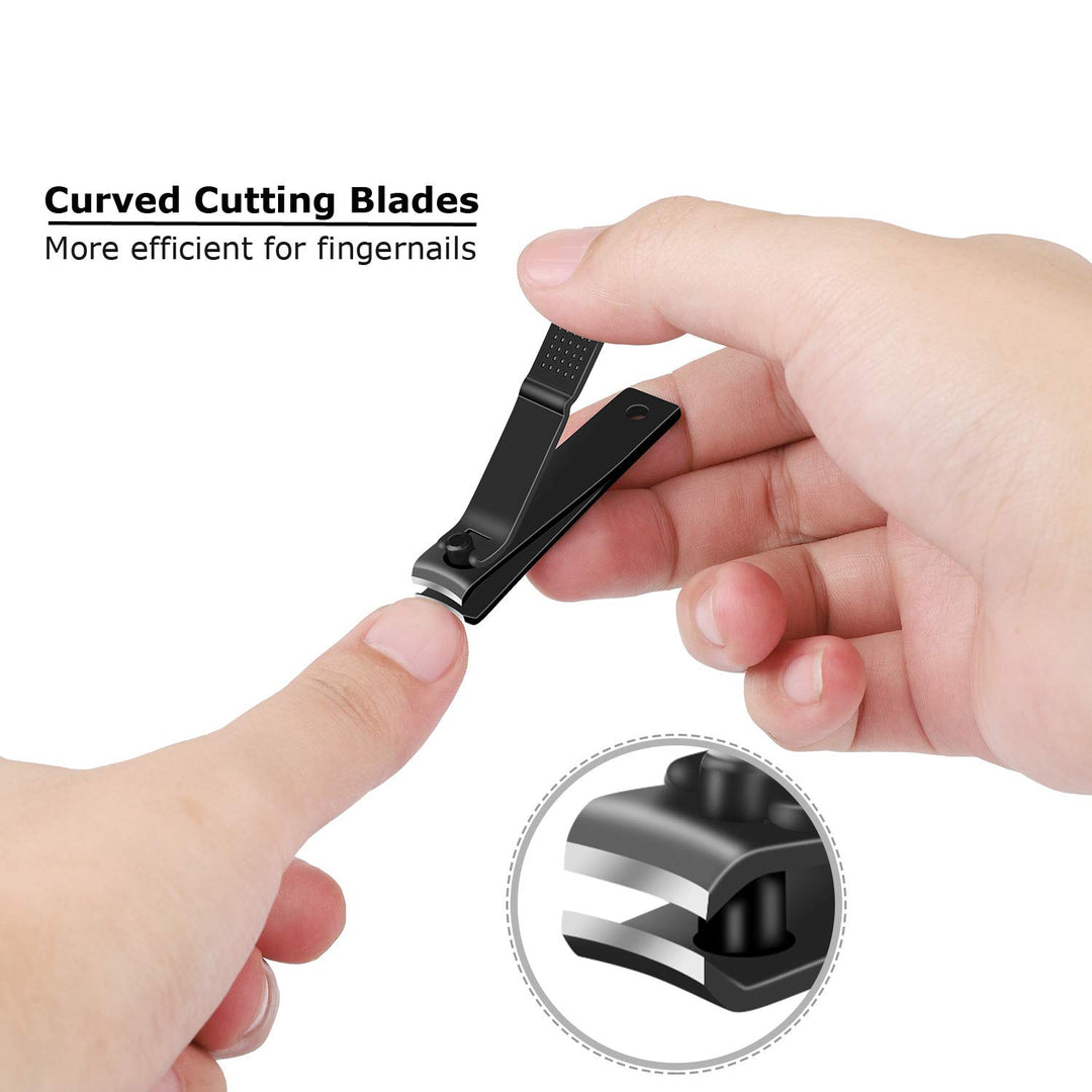 Nail Clippers Set - Sharpest Fingernail & Toenail Clippers with Nail File, Perfect Nail Cutter and Cuticle Trimmer for Men & Women