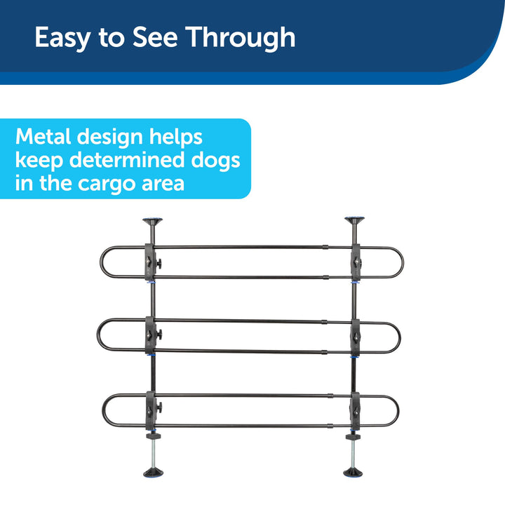 Happy Ride Metal Dog Barrier, Pet Gate Vehicle Divider for Cars, Minivans & SUVs