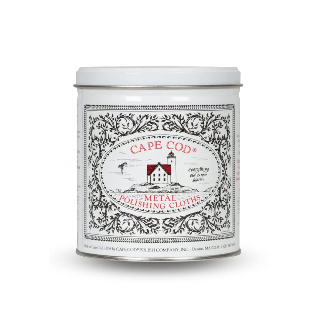 Polishing Metal Tin Bundle for Fine Metals | (12) 4X6 Polishing Cloths | (1) 12x12 Buffing Cloth | (1) Pair of Nitrile Gloves