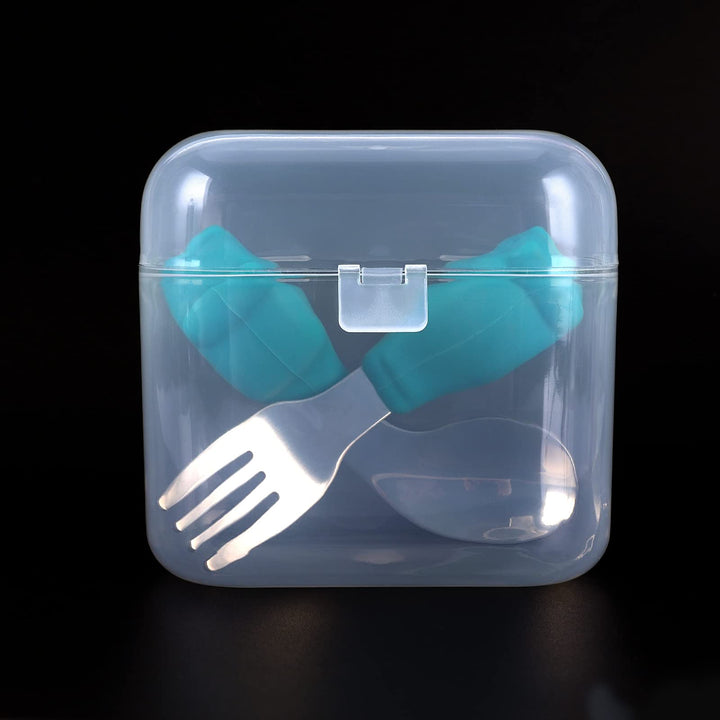 Pacifier Container Can Storage 2 Pacifiers, Baby Pacifier Holder Case for Travel, BPA Free,Transparent