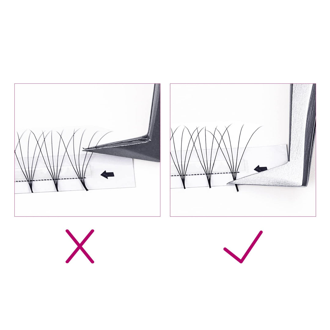 Premade Eyelash Extensions 0.07 C Curl 18mm 5D Lash Extensions Short Stem Volume Premade Fans Thin Base Optinal 3D 5D Thickness 0.07 0.10mm C D Curl 8-20mm Length (5D-0.07-C, 18mm)