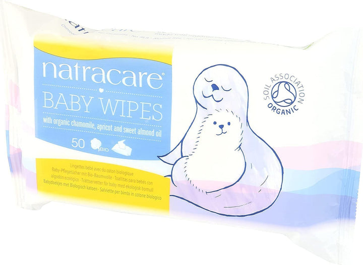 Organic Cotton Baby Wipes, 50-Count Packages (Pack of 4)