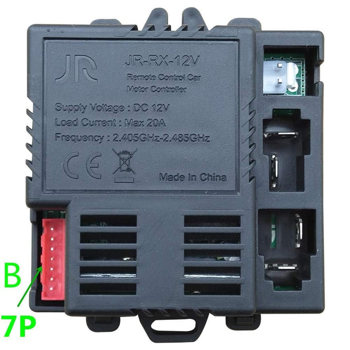 JR1630RXS JR-RX-12V Kids Powered Ride on car 2.4G Bluetooth Remote Control and Receiver Kit Controller Control Box Accessories for Children Electric Ride On Car Replacement Parts